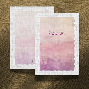 Remerciements Carte de vœux insert 'Amour' Heather & Dusk pour l