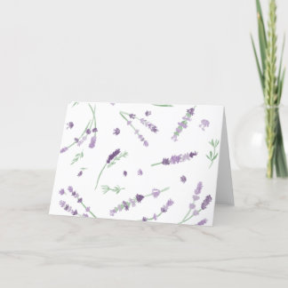 Remerciements Carte de voeux Lavender