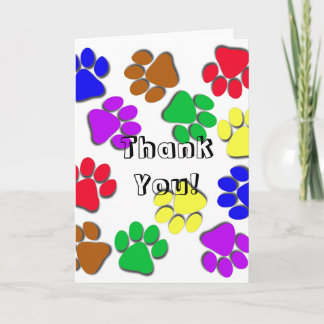 Remerciements Carte de voeux - Merci, d'animal familier