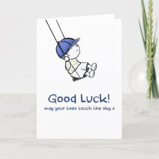 Remerciements Carte de voeux mignon bonne chance doodle illustra