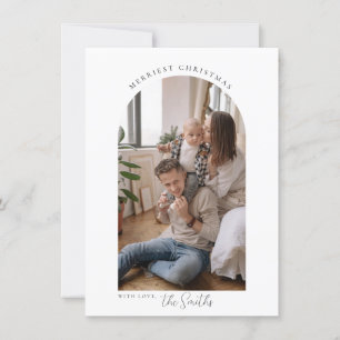 Remerciements Carte de voeux minimaliste Arch Joyeux Noël