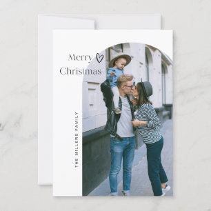Remerciements Carte de voeux minimaliste Arch Joyeux Noël