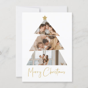 Remerciements Carte de voeux minimaliste de l'arbre de Noël phot