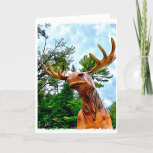 Remerciements Carte de voeux "Moose du Minnesota" par Lisa Drew