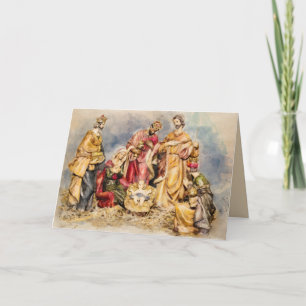 Remerciements Carte de voeux Noël de la crèche