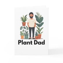 Carte de voeux papa plante
