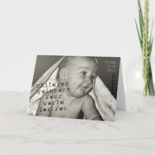 Remerciements Carte de voeux PEEK-A-BOO