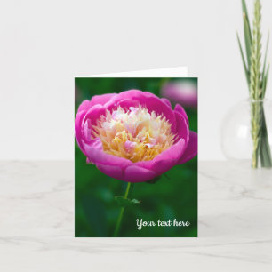 Remerciements Carte de voeux Pink Peony