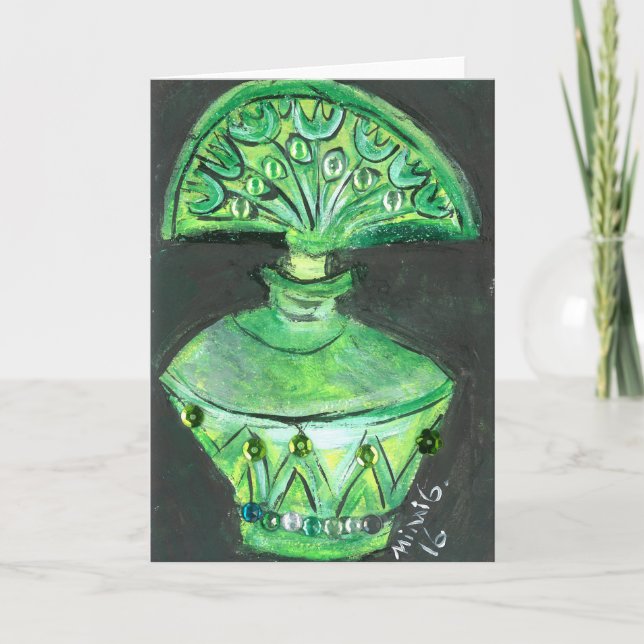 Remerciements Carte de voeux pour bouteille de parfum (personnal (Devant)