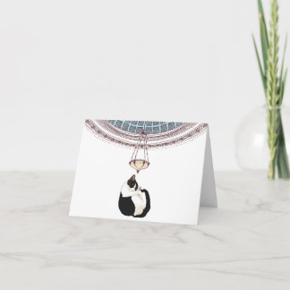 Remerciements Carte de vœux pour chat (Intérieur vierge)