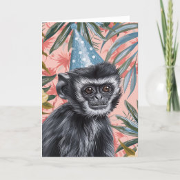 Remerciements Carte de voeux pour la fête du singe