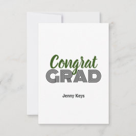 Remerciements carte de voeux pour la remise des diplômes