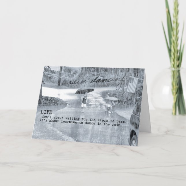 Remerciements Carte de voeux RAIN DANCE (Devant)