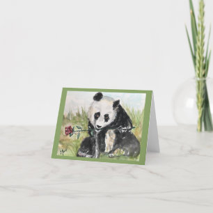 Remerciements Carte de voeux Rose