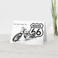 Carte de voeux Route 66