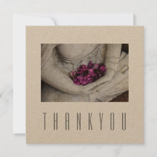 Remerciements Carte de vœux simple: MERCI: BUDDHA 