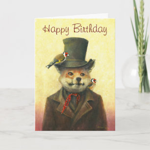 Remerciements Carte de voeux Sly Fox Et Goldfinch
