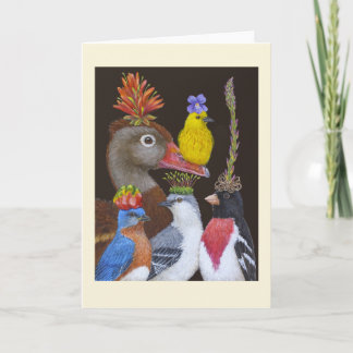 Remerciements Carte de voeux Walt the Warbler and Friends