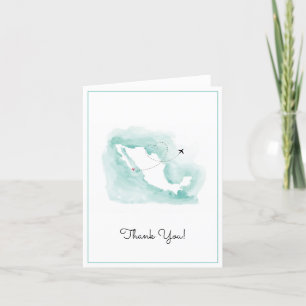Remerciements Carte d'eau du Mexique   Cabo   Mariage de destina