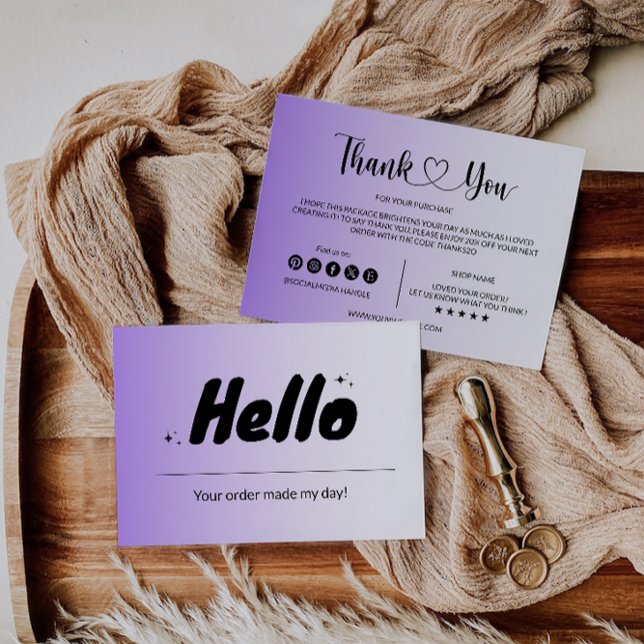 Remerciements Carte d'insertion de package d'entreprise moderne (Créateur téléchargé)