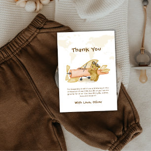 Remerciements Carte du monde de l'explorateur de l'ours mignon F
