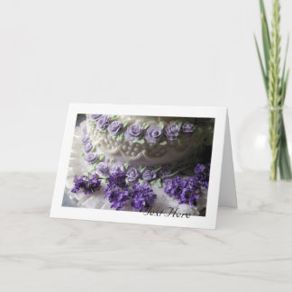 Remerciements Carte Mariage de gâteau