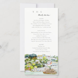 Remerciements Carte Mariage du paysage de la rivière Cruise Coun