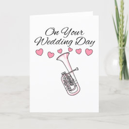 Remerciements Carte Mariage Tenor Horn Musicien de laiton Hornis