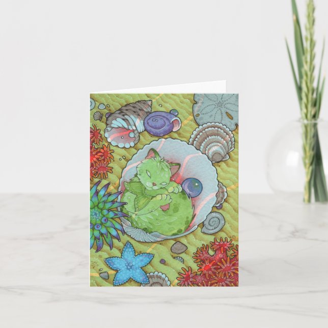 Remerciements Carte mignonne de SOMMEIL de chat d'affirmation (Devant)