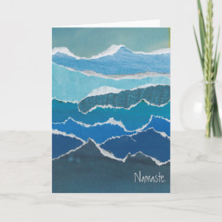 Remerciements Carte "Namaste" Blue Water Card de l'artiste Heath