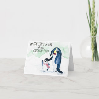 Remerciements Carte peinte à la main de fête des pères