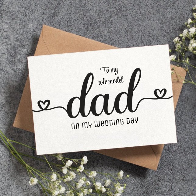 Remerciements Carte personnalisée pour le père de la mariée (Créateur téléchargé)