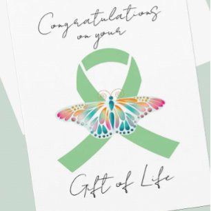 Remerciements Carte pliable pour soins de transplantation person