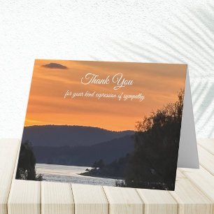 Remerciements Carte pliée de remerciement pour condoléances à l'
