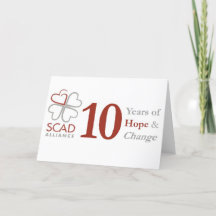 carte pour notes de 10 ans