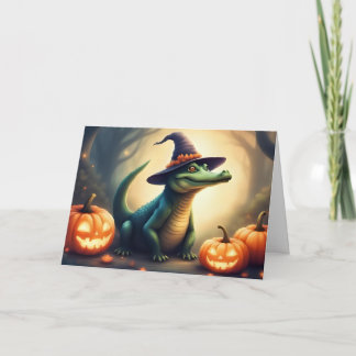 Remerciements Carte pour notes Halloween sorcier de marais éffra