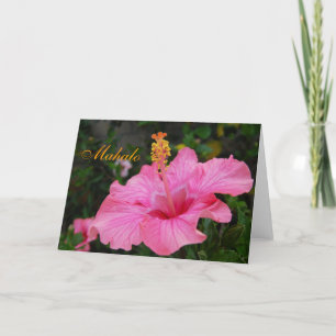 Remerciements Carte rose de ketmie d'Hawaï