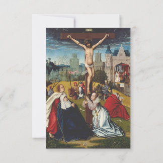 Remerciements Carte Sainte Crucifixion de Jésus par Jan Provost