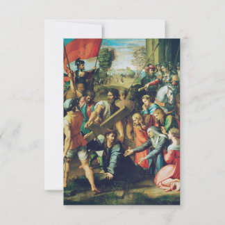 Remerciements Carte Sainte de Jésus tombant sur le chemin du Cal