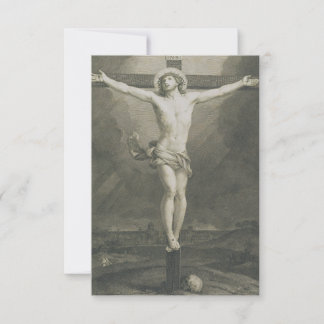 Remerciements Carte Sainte de la Crucifixion Monochrome | Pater 