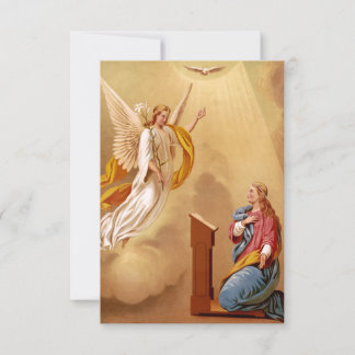 Remerciements Carte Sainte de l'Annonciation à la Bienheureuse V