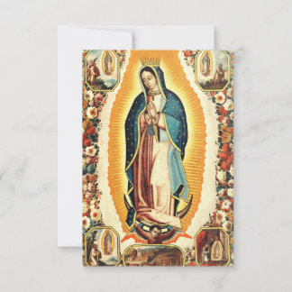 Remerciements Carte Sainte de Notre-Dame de Guadalupe | Ave Mari