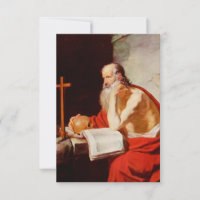 Carte Sainte de Saint Jérôme Ermite de la Parole