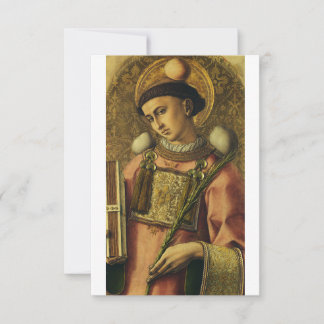 Remerciements Carte Sainte Image Religieuse de Saint Etienne