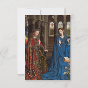 Remerciements Carte Sainte Or Céleste Annonciation de Van Eyck