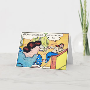 Remerciements Carte Vintage de BD personnalisée