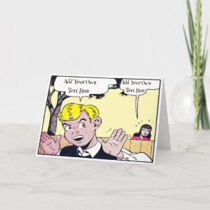 Remerciements Carte Vintage de BD personnalisée