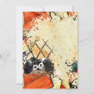 Remerciements Cavalier King Charles Spaniel Flat Carte de remerc