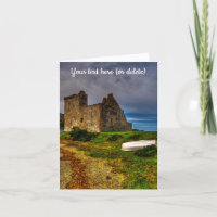 Château de Lochranza, carte de vœux de l'île d'Arr