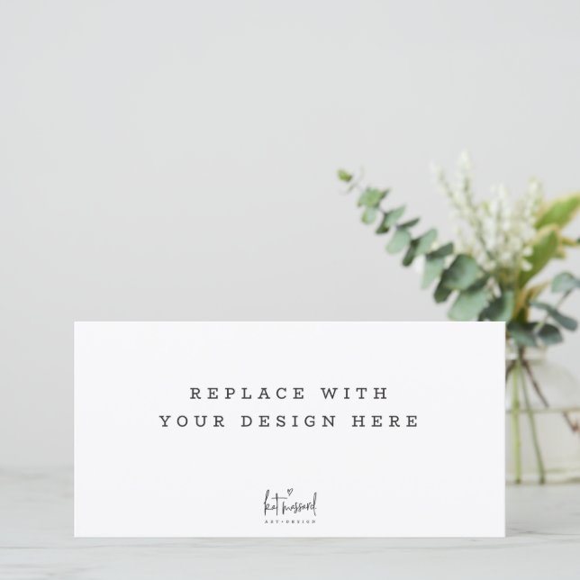 Remerciements COMMANDE D'IMPRESSION Carte panoramique de 8 x 4 p (Debout devant)